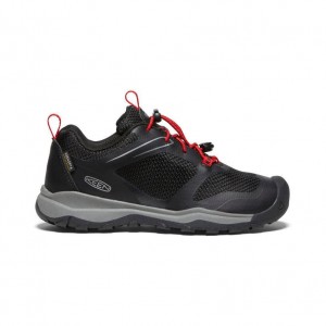 Buty Keen Wanduro Waterproof Dziecięce Czarne | QNOJGSH-39
