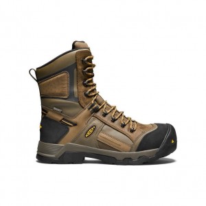 Buty Robocze Keen CSA Davenport 8 Insulated Waterproof Męskie Brązowe | YQBPFET-58