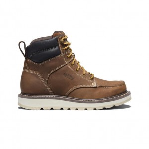 Buty Robocze Keen Cincinnati 6 (Soft Toe) Męskie Brązowe | UASCLHI-63