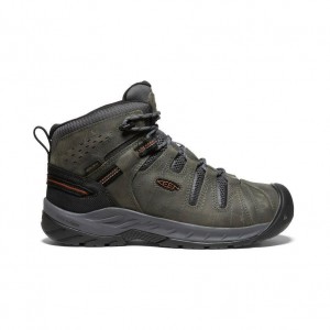 Buty Robocze Keen Flint II Waterproof Mid (Soft Toe) Męskie Szare | NHDCMLG-91