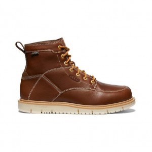 Buty Robocze Keen San Jose 6 Waterproof (Soft Toe) Męskie Brązowe | NMEXKPH-85