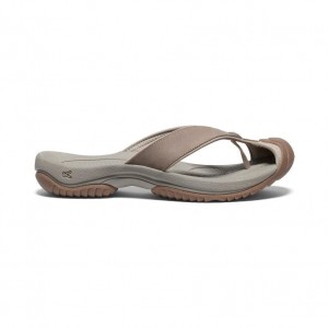 Japonki Keen Waimea Leather Męskie Szare | TDBEPSR-52