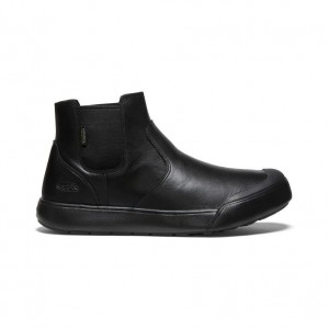 Kozaki Keen Elena Waterproof Chelsea Damskie Czarne | YVZTGON-90