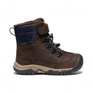Kozaki Keen Kanibou Waterproof Winter Dziecięce Brązowe | RMEPLHJ-63