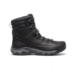 Kozaki Keen Targhee High Lace Waterproof Męskie Czarne | TLESQGN-41